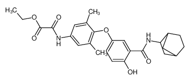 N-{4-[3-(bicyclo[2.2.1]hept-2-ylcarbamoyl)-4-hydroxy-phenoxy]-3,5-dimethyl-phenyl}-oxamic acid ethyl ester CAS:290349-98-3 manufacturer & supplier