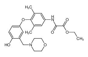 N-[4-(4-hydroxy-3-morpholin-4-ylmethyl-phenoxy)-3,5-dimethyl-phenyl]-oxamic acid ethyl ester CAS:290351-27-8 manufacturer & supplier