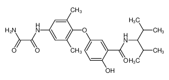 N-{4-[4-hydroxy-3-(1-isopropyl-2-methyl-propylcarbamoyl)-phenoxy]-3,5-dimethyl-phenyl}-oxamide CAS:290351-71-2 manufacturer & supplier