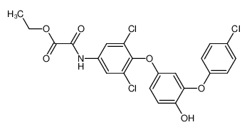 N-{3,5-dichloro-4-[3-(4-chloro-phenoxy)-4-hydroxy-phenoxy]-phenyl}-oxamic acid ethyl ester CAS:290352-16-8 manufacturer & supplier