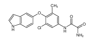 N-[3-chloro-4-(1H-indol-5-yloxy)-5-methyl-phenyl]-oxamide CAS:290352-51-1 manufacturer & supplier