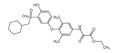 N-[4-(3-cyclohexylmethanesulfonyl-4-hydroxy-phenoxy)-3,5-dimethyl-phenyl]-oxamic acid ethyl ester CAS:290352-91-9 manufacturer & supplier