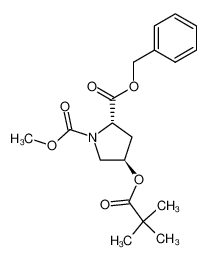 2-benzyl 1-methyl (2S,4R)-4-[(2,2-dimethylpropanoyl)oxy]-2-pyrrolidinedicarboxylate CAS:290357-96-9 manufacturer & supplier