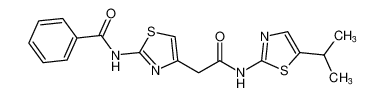 N-(4-(2-((5-isopropylthiazol-2-yl)amino)-2-oxoethyl)thiazol-2-yl)benzamide CAS:290358-98-4 manufacturer & supplier