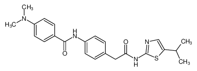 Benzeneacetamide,4-[[4-(dimethylamino)benzoyl]amino]-N-[5-(1-methylethyl)-2-thiazolyl]- CAS:290359-46-5 manufacturer & supplier