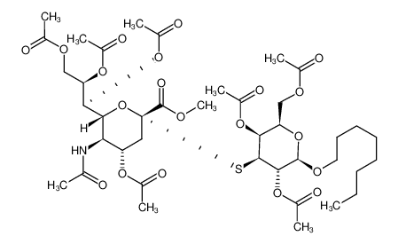 Octyl S-[methyl (5-acetamido-4,7,8,9-tetra-O-acetyl-3,5-dideoxy-D-glycero-α-D-galacto-non-2-ulopyranosyl)onate]-(2-)3)-2,4,6-tri-O-acetyl-3-thio-β-D-galactopyranoside CAS:290362-82-2 manufacturer & supplier