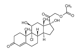 Pregn-4-ene-3,20-dione, 9-chloro-11.β.,17-21-trihydroxy-, 21-acetate CAS:29042-01-1 manufacturer & supplier