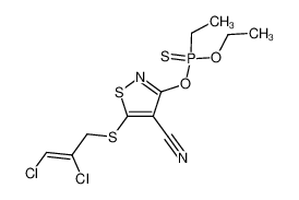 ethyl-phosphonothioic acid O-[4-cyano-5-(2,3-dichloro-allylsulfanyl)-isothiazol-3-yl] ester O'-ethyl ester CAS:29045-39-4 manufacturer & supplier