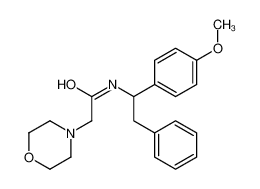 N-[1-(4-methoxyphenyl)-2-phenylethyl]-2-morpholin-4-ylacetamide CAS:29055-68-3 manufacturer & supplier