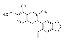 7-methoxy-2-methyl-3-(6-vinyl-benzo[1,3]dioxol-5-yl)-1,2,3,4-tetrahydro-isoquinolin-8-ol CAS:29068-43-7 manufacturer & supplier