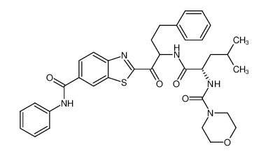 N-(4-morpholinecarbonyl)-L-leucine [[1-[(6-phenylcarbamoyl)benzothiazol-2-ylcarbonyl]-3-phenylpropyl]]amide CAS:290816-99-8 manufacturer & supplier