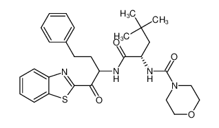 N-(4-morpholinecarbonyl)-L-(4-methyl)leucine [1-(Benzothiazol-2-ylcarbonyl)-3-phenylpropyl]amide CAS:290817-06-0 manufacturer & supplier