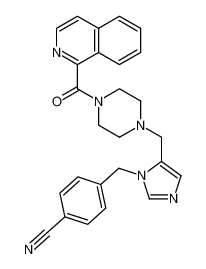 4-((5-((4-(isoquinoline-1-carbonyl)piperazin-1-yl)methyl)-1H-imidazol-1-yl)methyl)benzonitrile CAS:290819-52-2 manufacturer & supplier