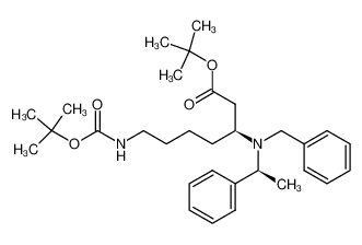 tert-butyl (3S,αS)-7-(tert-butyloxycarbonylamino)-3-(N-benzyl-N-α-methylbenzylamino)heptanoate CAS:290835-80-2 manufacturer & supplier