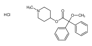 (1-methylpiperidin-1-ium-4-yl) 2-methoxy-2,2-diphenylacetate,chloride CAS:2909-89-9 manufacturer & supplier