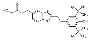 3-[2-(3,5-di-tert-butyl-4-hydroxy-phenethyl)-benzooxazol-5-yl]-propionic acid methyl ester CAS:29109-51-1 manufacturer & supplier