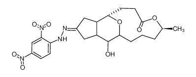 (5S,10S)-13-[(2,4-Dinitro-phenyl)-hydrazono]-16-hydroxy-5-methyl-6,17-dioxa-tricyclo[8.6.1.011,15]heptadecan-7-one CAS:29126-81-6 manufacturer & supplier