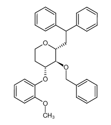 (2R,3R,4R)-3-Benzyloxy-2-(2,2-diphenyl-ethyl)-4-(2-methoxy-phenoxy)-tetrahydro-pyran CAS:291273-57-9 manufacturer & supplier