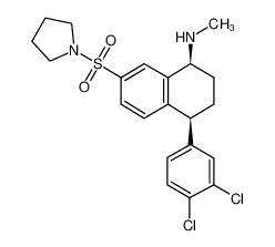 (1S,4S)-4-(3,4-dichlorophenyl)-N-methyl-7-(pyrrolidin-1-ylsulfonyl)-1,2,3,4-tetrahydronaphthalen-1-amine CAS:291305-09-4 manufacturer & supplier