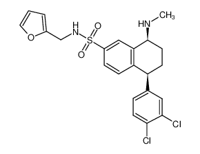 (5S,8S)-5-(3,4-dichlorophenyl)-N-(furan-2-ylmethyl)-8-(methylamino)-5,6,7,8-tetrahydronaphthalene-2-sulfonamide CAS:291305-16-3 manufacturer & supplier