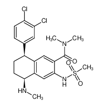 (5S,8S)-8-(3,4-dichlorophenyl)-N,N-dimethyl-5-(methylamino)-3-[(methylsulphonyl)amino]-5,6,7,8-tetrahydro-2-naphthalenecarboxamide CAS:291306-02-0 manufacturer & supplier