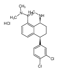 (5S,8S)-5-(3,4-dichlorophenyl)-N,N-dimethyl-8-(methylamino)-5,6,7,8-tetrahydro-1-naphthalenecarboxamide hydrochloride CAS:291306-17-7 manufacturer & supplier