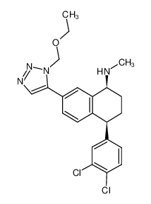 cis-(1S)-N-methyl-7-(4-(3-(ethoxymethyl)-1,2,3-triazolyl))-4-(3,4-dichlorophenyl)-1,2,3,4-tetrahydro-1-naphthalenamine CAS:291306-33-7 manufacturer & supplier