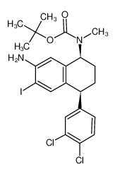 Cis-(1S)-N-methyl-N-tert-butoxycarbonyl-6-iodo-7-amino-4-(3,4-dichlorophenyl)-1,2,3,4-tetrahydro-1-naphthalenamine CAS:291306-56-4 manufacturer & supplier