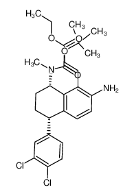 Ethyl (E)-3-[(5S,8S)-2-amino-8-[(tert-butoxycarbonyl)(methyl)amino]-5-(3,4-dichlorophenyl)-5,6,7,8-tetrahydro-1-naphthalenyl]-2-propenoate CAS:291306-87-1 manufacturer & supplier