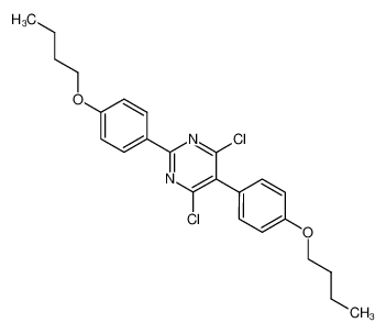 2,5-bis-(4-butoxy-phenyl)-4,6-dichloro-pyrimidine CAS:29134-03-0 manufacturer & supplier