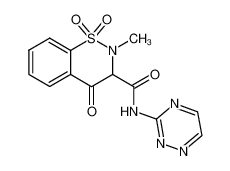 2-methyl-1,1,4-trioxo-1,2,3,4-tetrahydro-1λ6-benzo[e][1,2]thiazine-3-carboxylic acid [1,2,4]triazin-3-ylamide CAS:29139-92-2 manufacturer & supplier