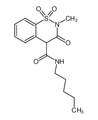 2-methyl-1,1,3-trioxo-1,2,3,4-tetrahydro-1λ6-benzo[e][1,2]thiazine-4-carboxylic acid pentylamide CAS:29140-23-6 manufacturer & supplier