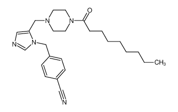 4-[5-(4-Nonanoyl-piperazin-1-ylmethyl)-imidazol-1-ylmethyl]-benzonitrile CAS:291508-73-1 manufacturer & supplier