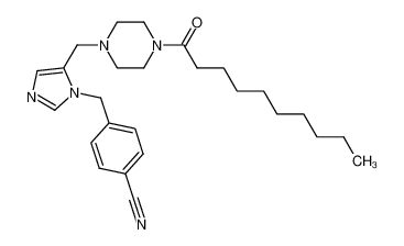 4-[5-(4-Decanoyl-piperazin-1-ylmethyl)-imidazol-1-ylmethyl]-benzonitrile CAS:291508-74-2 manufacturer & supplier