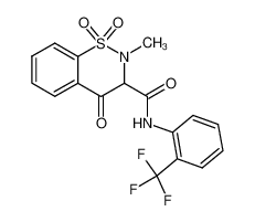 2-Methyl-1,1,4-trioxo-1,2,3,4-tetrahydro-1λ6-benzo[e][1,2]thiazine-3-carboxylic acid (2-trifluoromethyl-phenyl)-amide CAS:29151-77-7 manufacturer & supplier