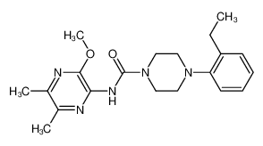 1-[(5,6-Dimethyl-2-methoxypyrazin-3-yl)aminocarbonyl]-4-(2-ethylphenyl)piperazine CAS:291510-14-0 manufacturer & supplier