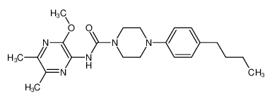 1-[(5,6-Dimethyl-2-methoxypyrazin-3-yl)aminocarbonyl]-4-(4-butylphenyl)piperazine CAS:291510-15-1 manufacturer & supplier