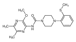 1-[(5,6-Dimethyl-2-methoxypyrazin-3-yl)aminocarbonyl]-4-(2-methylthiophenyl)piperazine CAS:291510-24-2 manufacturer & supplier