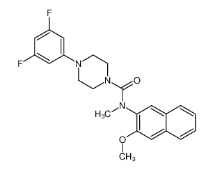 1-[(2-Methoxynaphth-3-yl)-N-methylaminocarbonyl]-4-(3,5-difluorophenyl)piperazine CAS:291511-02-9 manufacturer & supplier