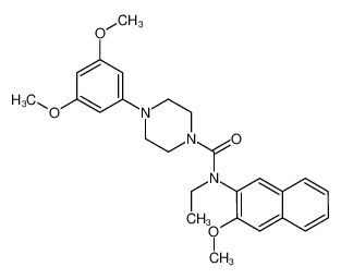 1-[(2-Methoxynaphth-3-yl)-N-ethylaminocarbonyl]-4-(3,5-dimethoxyphenyl)piperazine CAS:291511-05-2 manufacturer & supplier