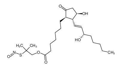 2-methyl-2-(nitrosothio)propyl 7-[5-((1E)(3S)-3-hydroxyoct-1-enyl)(1R,4R,5R)-4-hydroxy-2-oxocyclopentyl]heptanoate CAS:291518-57-5 manufacturer & supplier