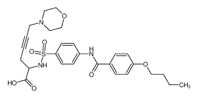 2-[4-(N-4-n-Butoxybenzoyl)-aminobenzenesulfonyl]-amino-6-morpholinohex-4-ynoic acid CAS:291533-12-5 manufacturer & supplier