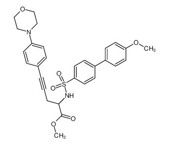 methyl 2-{[4'-methoxy-(1,1'-biphenyl)-4-yl]-sulfonyl}-amino-5-(4-morpholino-phenyl)-pent-4-ynoate CAS:291533-80-7 manufacturer & supplier