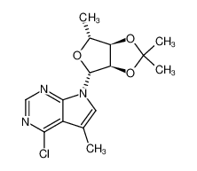 4-chloro-5-methyl-7-(5-deoxy-2,3-O-isopropylidene-β-D-ribofuranosyl)pyrrolo[2,3-d]pyrimidine CAS:291535-40-5 manufacturer & supplier