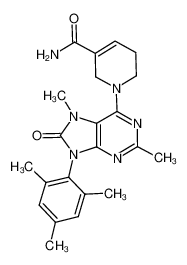 1-(9-mesityl-2,7-dimethyl-8-oxo-8,9-dihydro-7H-purin-6-yl)-1,2,5,6-tetrahydropyridine-3-carboxamide CAS:291538-54-0 manufacturer & supplier