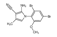 2-amino-4-methyl-1-(2,4-dibromo-6-methoxyphenyl)pyrrole-3-carbonitrile CAS:291540-09-5 manufacturer & supplier