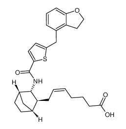 (Z)-7-((1R,2S,3S,4S)-3-(5-((2,3-dihydrobenzofuran-4-yl)methyl)thiophene-2-carboxamido)bicyclo[2.2.1]heptan-2-yl)hept-5-enoic acid CAS:291746-06-0 manufacturer & supplier