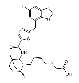 (Z)-7-((1R,2S,3S,4S)-3-(5-((5-fluoro-2,3-dihydrobenzofuran-7-yl)methyl)thiophene-2-carboxamido)bicyclo[2.2.1]heptan-2-yl)hept-5-enoic acid CAS:291746-23-1 manufacturer & supplier