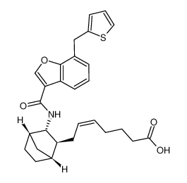 (Z)-7-((1R,2S,3S,4S)-3-(7-(thiophen-2-ylmethyl)benzofuran-3-carboxamido)bicyclo[2.2.1]heptan-2-yl)hept-5-enoic acid CAS:291746-32-2 manufacturer & supplier