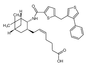 (Z)-7-((1R,2R,3S,5S)-6,6-dimethyl-2-(5-((4-phenylthiophen-3-yl)methyl)thiophene-2-carboxamido)bicyclo[3.1.1]heptan-3-yl)hept-5-enoic acid CAS:291747-54-1 manufacturer & supplier